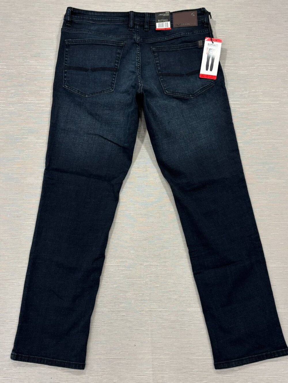 Buffalo David Bitton Jack Jeans Mens 34 x 32 Slim Fit Straight Dark Wash Denim - Picture 3 of 14